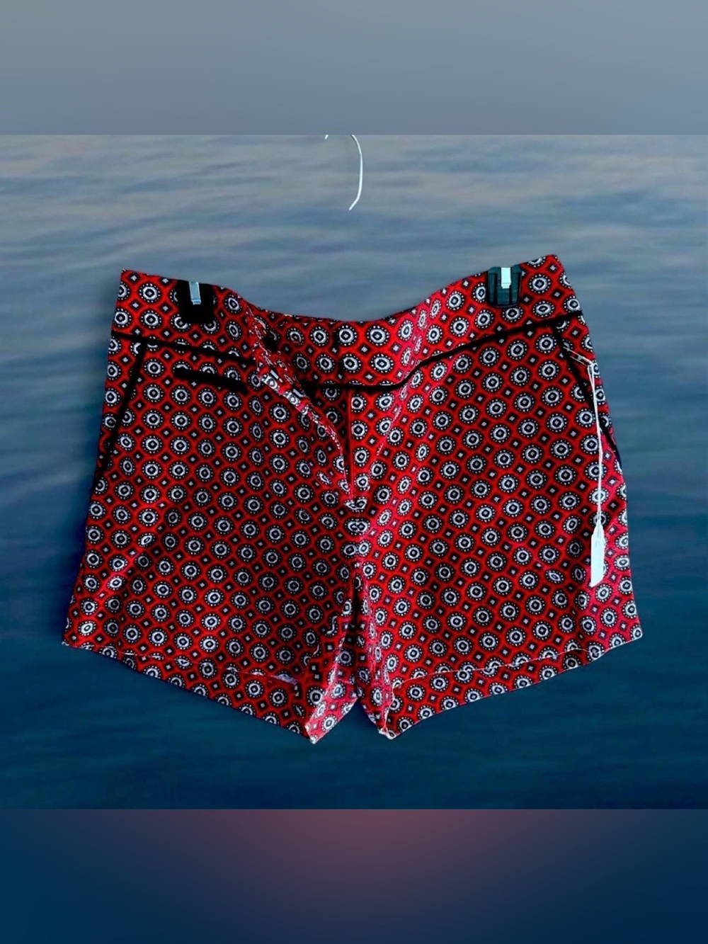 LOFT Red Geometric Print Women’s Shorts